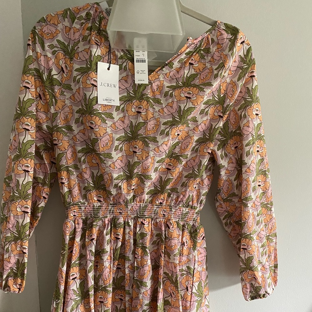 NWT J Crew womens Liberty pattern dress